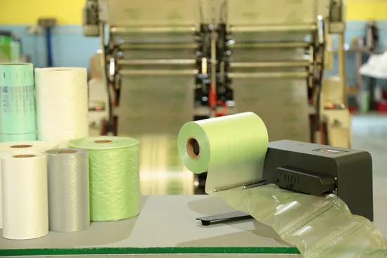 品質保証クッションフィルム枕インフレータブルバッグバッグ包装エアバブルマシン