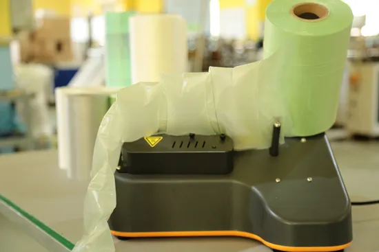 Customized Logo Bubble Inflatable Bag Cushion Film Air Pillow Making Machine 